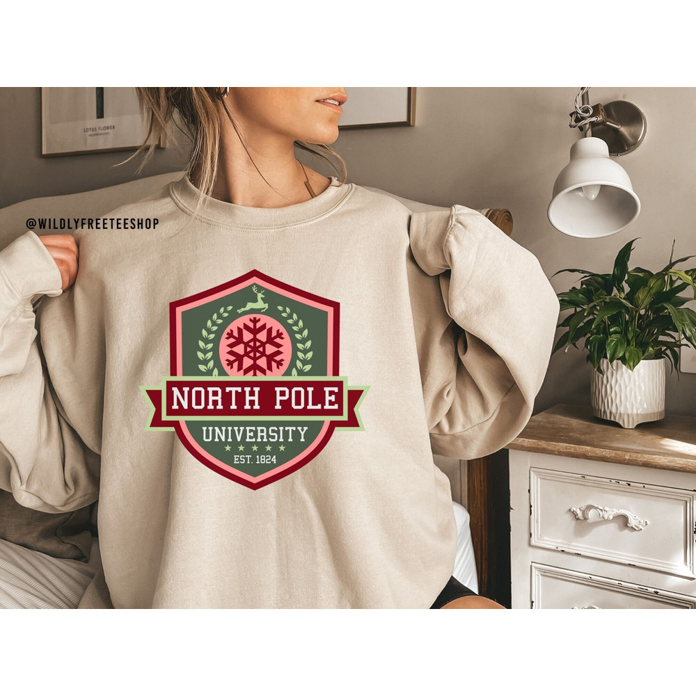 Christmas Sweatshirt, Christmas Sweater, Holiday Sweater, Xmas Shirt, Christmas Crewneck, Christmas Shirts Women, North Pole Shirt, Gifts.jpg