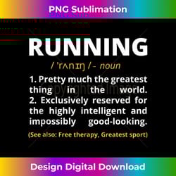 funny running definition noun runner track field gift coach tank top - chic sublimation digital download - enhance your art with a dash of spice