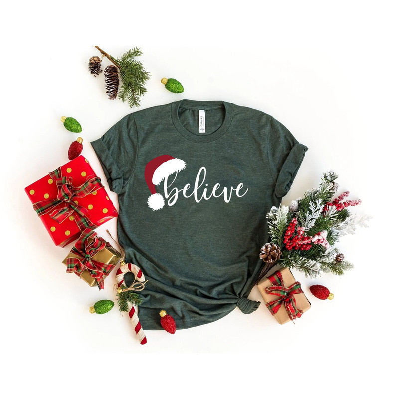 Believe Christmas Shirt, Christmas Believe Shirt Christmas Party Shirt Christmas T-Shirt, Christmas Family Shirt, Believe Shirt, Xmas Gift.jpg