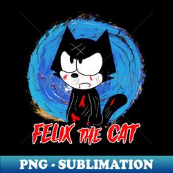Cats Eye View Felixs Movie Magic Unveiled - Aesthetic Sublimation Digital File - Vibrant and Eye-Catching Typography