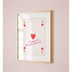 ace of hearts cowgirl poster preppy dorm room