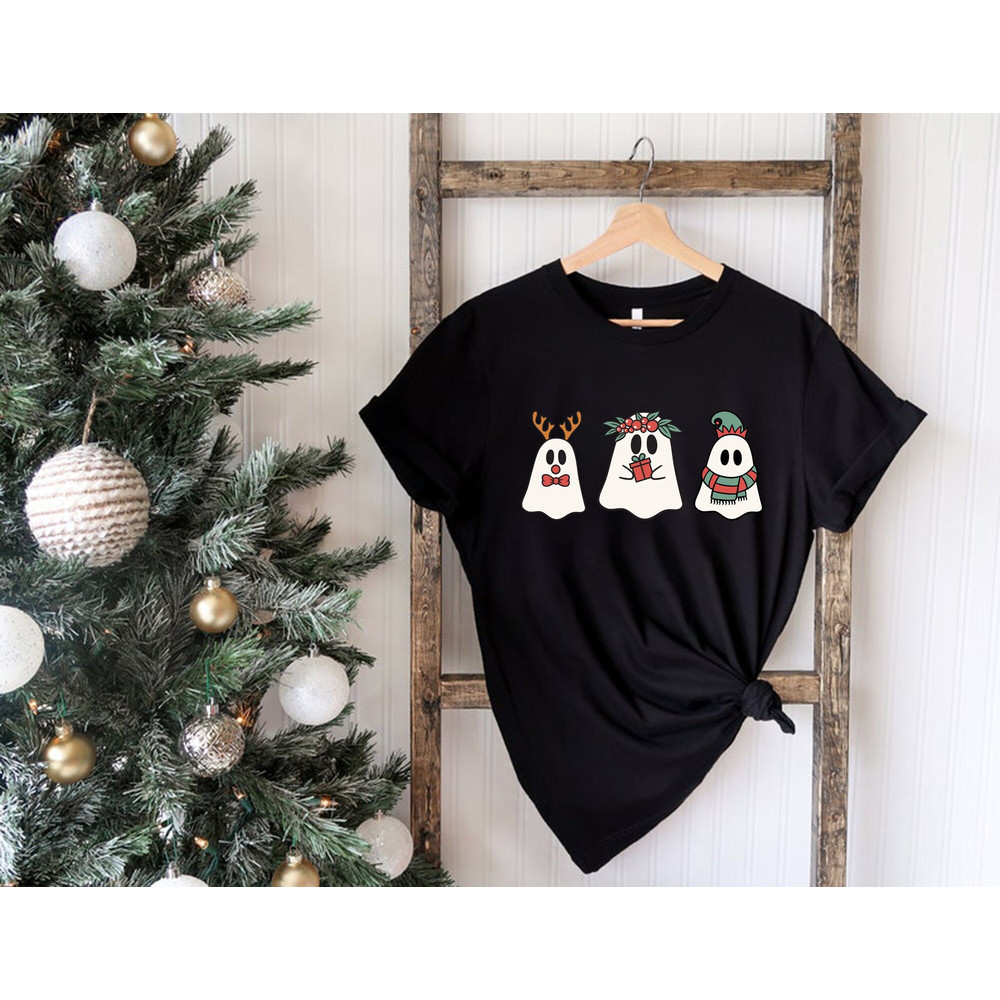 Christmas Ghost T-shirt, Ghost Christmas Shirt, Christmas Spooky Tee, Holiday Ghost T-shirt, Funny Christmas Sweatshirt, Cute Christmas Tee.jpg