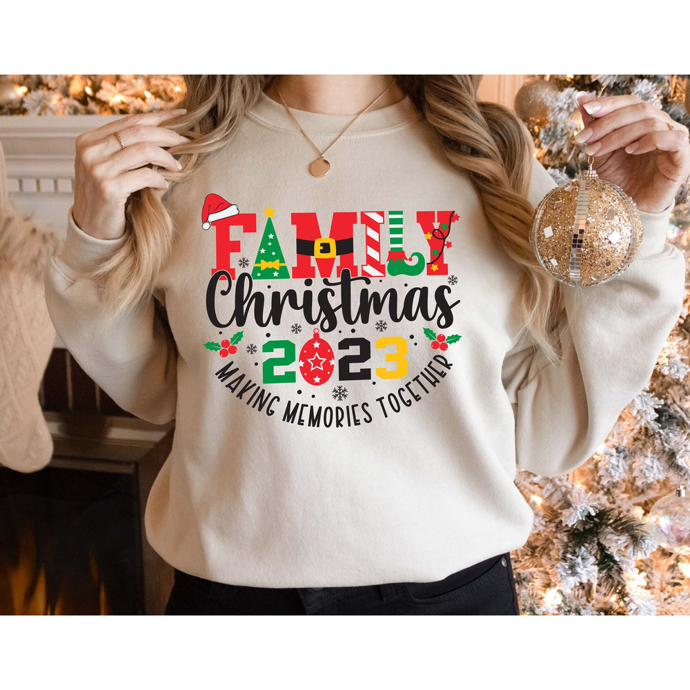 Family Christmas 2023 Sweatshirt, Making Memories Together Shirt, Family Christmas T-shirt, Memories Christmas Family Shirt, Christmas Gifts.jpg