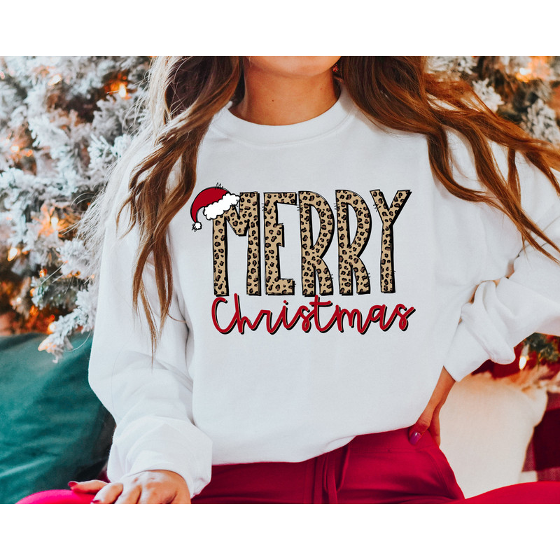 Buffalo Plaid Christmas Sweatshirt and Hoodie,Merry Christmas Shirt,Christmas T-shirt,Christmas Family Shirt,Christmas Gift,Leopard Shirt.jpg