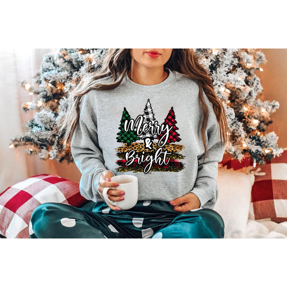 Christmas Sweatshirt,Womens Christmas Sweatshirt,Christmas Sweatshirts for Women,Christmas Women,Merry Christmas Sweatshirt,Merry and Bright 1.jpg