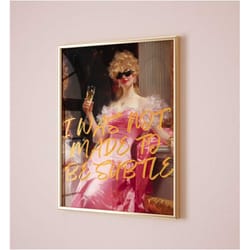 sassy quote inspirational altered art vintage poster, maximalist