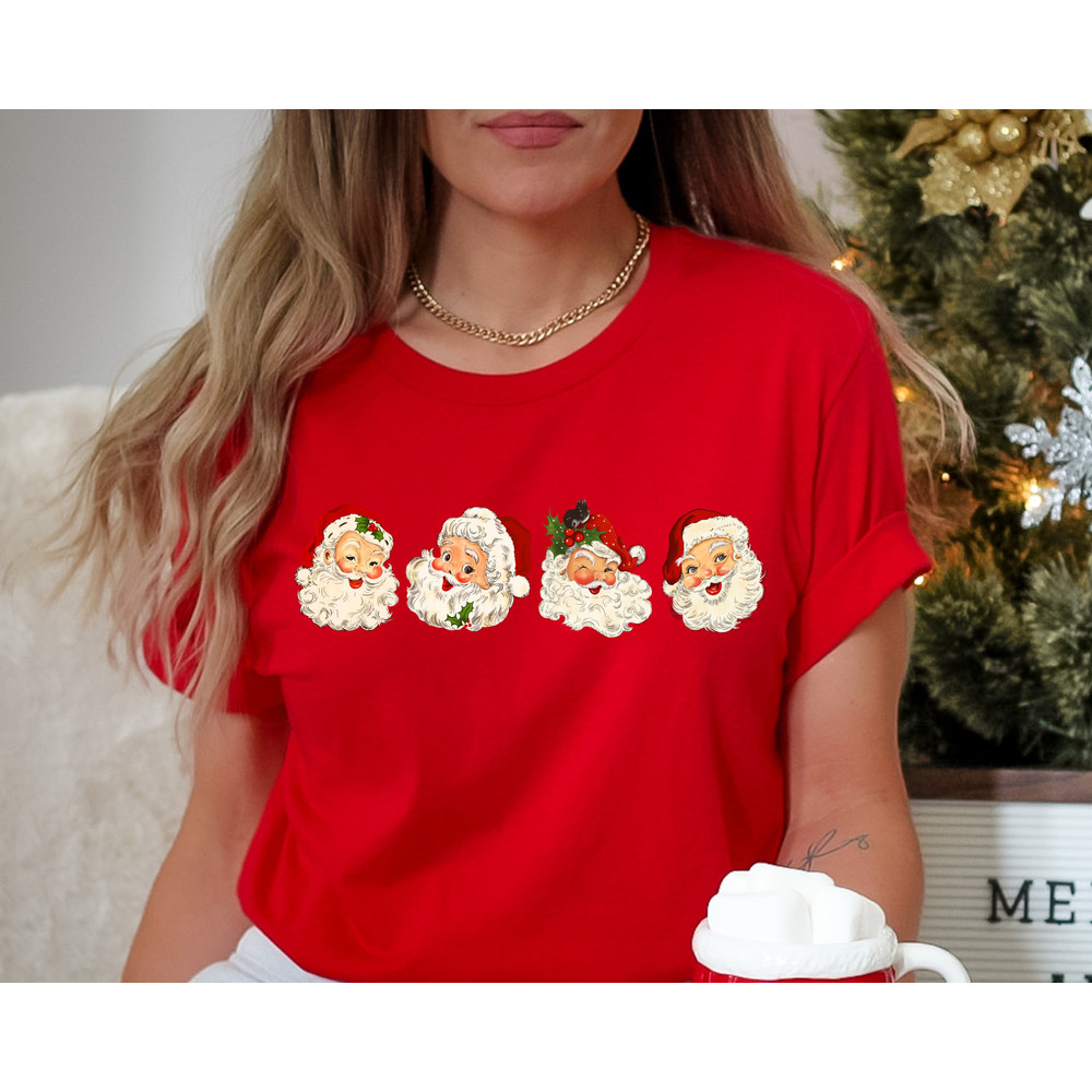 Vintage Santa Claus Christmas Shirt, Vintage Christmas T Shirt for Women, Vintage Santa Baby Shirt, Christmas Tshirt Family, Christmas Gifts.jpg