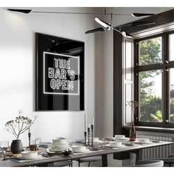 the bars open bar cart sign bachelorette decor,