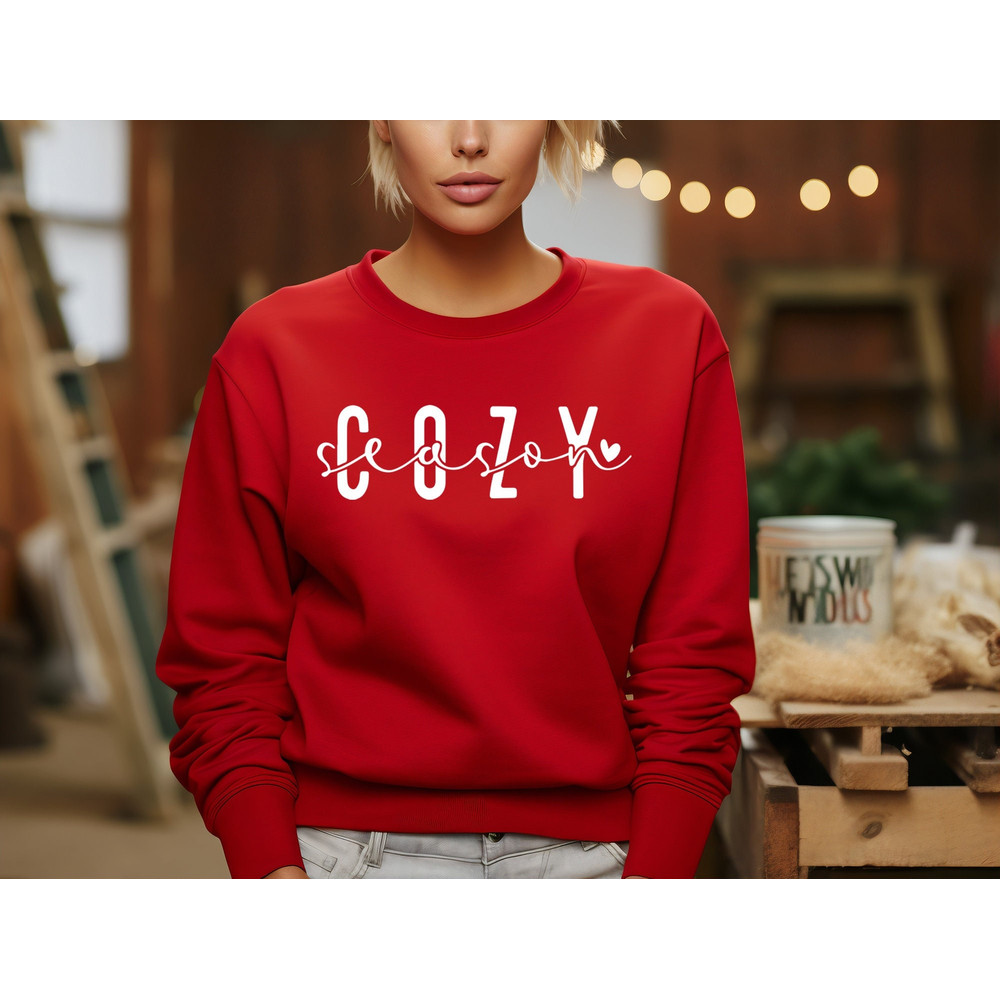 Cozy Season Shirt, Get Cozy Sweatshirt, Cozy Season Merry Christmas, Christmas Sweatshirt, Winter Sweatshirt, Stay Home, Cozy Season Vibes.jpg