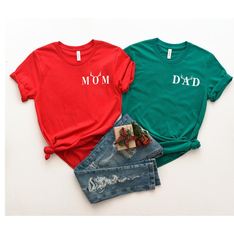 Matching Family Christmas Shirts, Mom Dad Christmas Shirts, Christmas Shirts, Custom Family Shirts, Dad First Christmas, Mom First Christmas.jpg