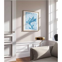 flower market poster apartment decor, living room wall