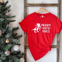 merry rexmas shirt, christmas shirt, dinosaur shirt,christmas dinosaur shirt,santa dinosaur shirt, funny christmas shirt