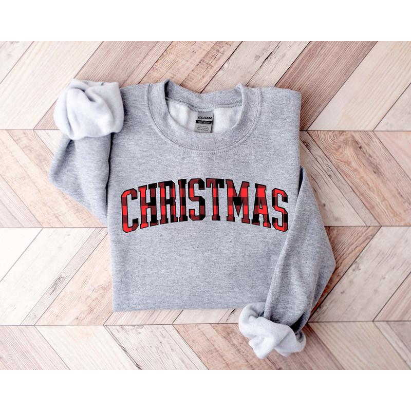 Buffalo Plaid Christmas Shirt, Christmas Sweatshirt, Cute Christmas Lover Gift, Tshirt for Christmas Season, Cute Xmas Day Buffalo Plaid T.jpg