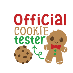 official cookie tester svg, funny christmas svg, merry christmas svg, christmas svg, holiday svg, digital download