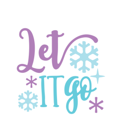 Let It Go Snowflakes Christmas Svg, Funny Christmas Svg, Merry Christmas Svg, Christmas Svg, Digital download