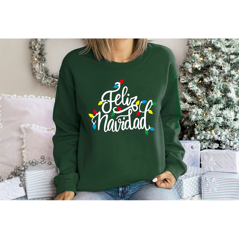 Feliz Navidad Shirt, Spanish Merry Christmas Shirt,  Christmas lights Shirt, Christmas   Family Matching, Cute family shirt, Christmas 2023 1.jpg