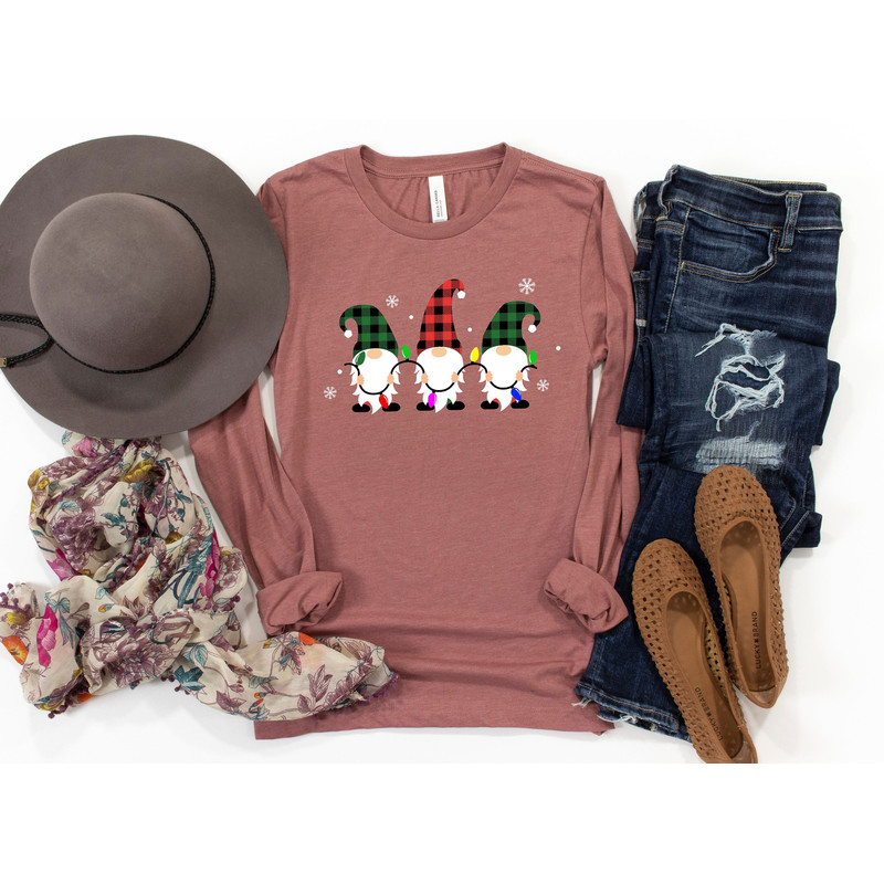 Gnomes Christmas Lights Shirt, Merry Christmas Shirt, Christmas gift 2023 T-Shirt, Christmas 2023 Shirt, Cute family matching Xmas shirts.jpg