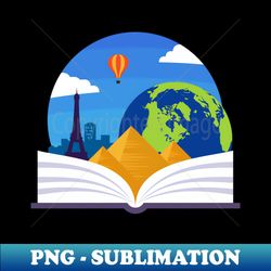 Geography Emblem - Exclusive PNG Sublimation Download - Bring Your Designs to Life
