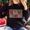 Retro Merry and Bright Shirt, Christmas Season Lover Tshirt, Family Christmas Tshirt, Christmas Gift, Merry Christmas, Xmas Crew Sweatshirt.jpg