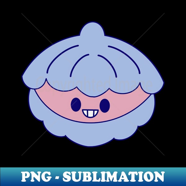 Smiling Shellfish Kawaii Cute Smiley Shellfish - PNG Sublimation Digital Downl - Inspire ...