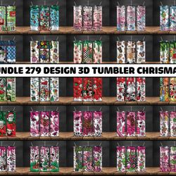 bundle grinchmas christmas 3d inflated puffy tumbler wrap png, christmas 3d tumbler wrap, grinchmas tumbler png 157