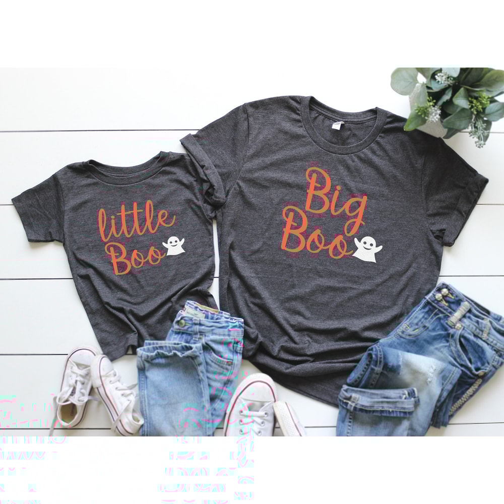 glitter halloween shirt, boo shirt, halloween shirt kids, matching halloween shirts, halloween matching tees, halloween mommy and me tees.jpg