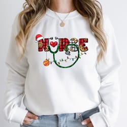 christmas nursing sweatshirt, nursing school sweater, nurse christmas sweat, christmas shirt, 2023 nurse sweatshirt, nur