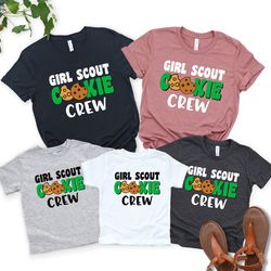 girl scout cookie shirt, girls cooking shirt, cookie baking crew shirt, cookie lover gift, baking shirt, christmas shirt