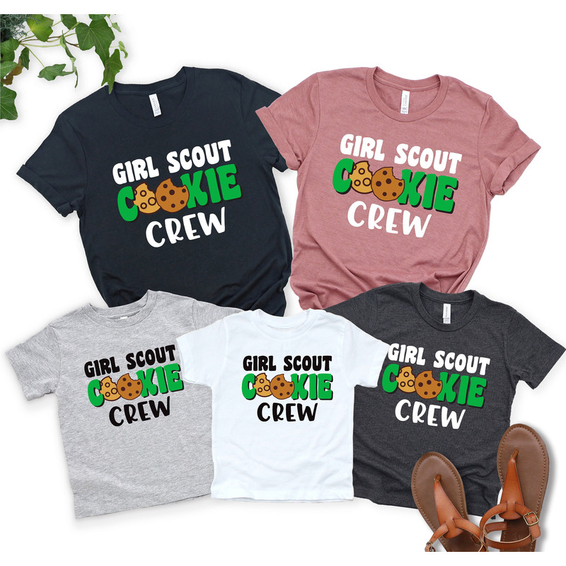 Girl scout cookie shirt, Girls Cooking Shirt, Cookie Baking Crew Shirt, Cookie Lover Gift, Baking Shirt, Christmas Shirts, The Cookie Crew.jpg