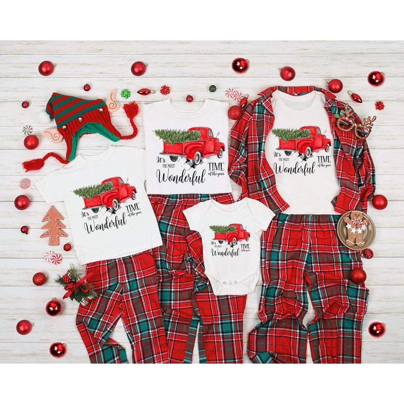 It's The Most Wonderful Time Of The Year Shirt, Christmas Shirt, Gift For Christmas, Family Christmas Shirts, 2023 Xmas shirt, Truck T-Shirt.jpg