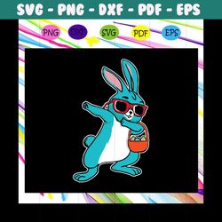 dabbing easter bunny svg, easter day svg, bunny easter svg, easters for silhouette, files for cricut, svg, dxf, eps, png