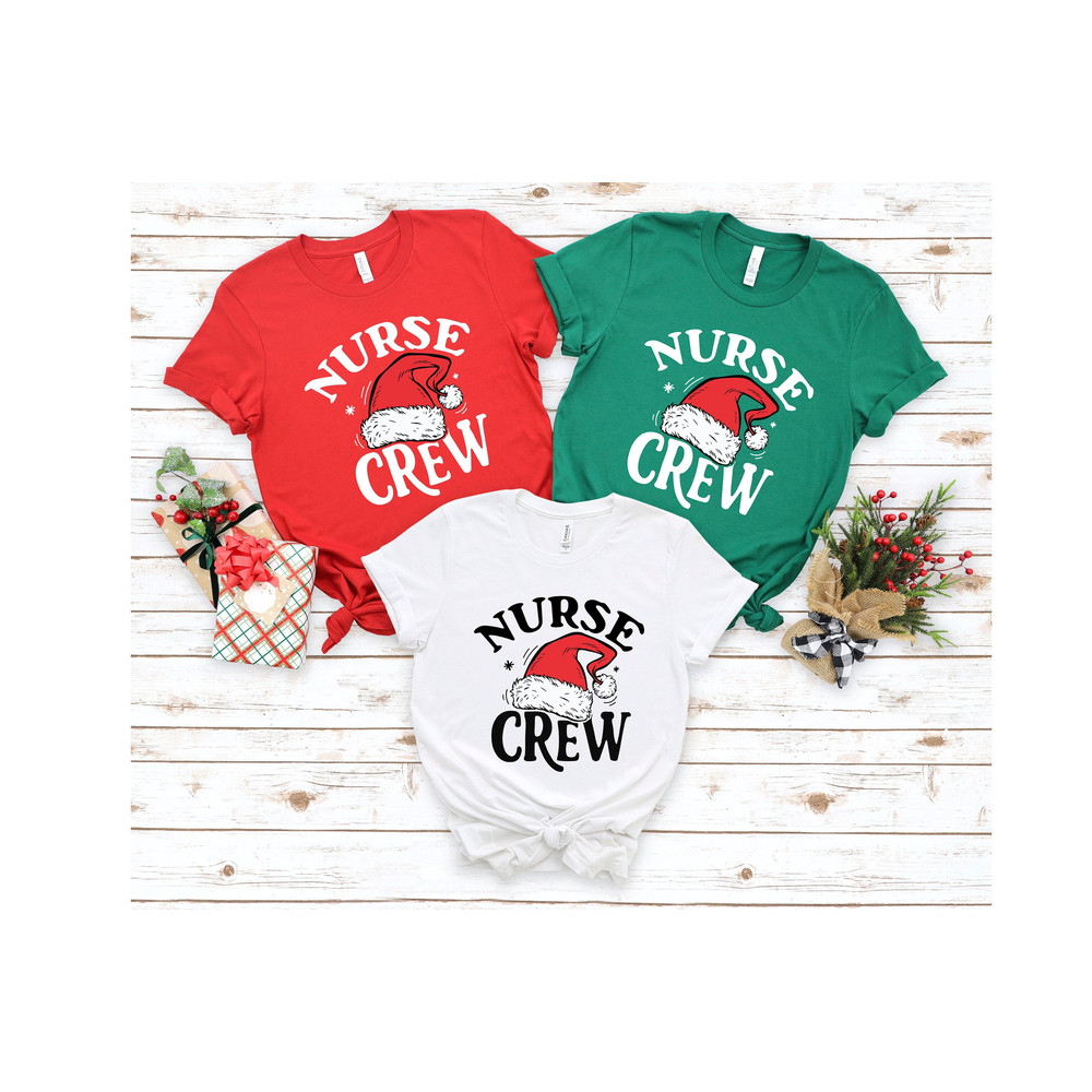 Nurse Crew Shirt, Nurse Matching Shirt, Christmas Matching Shirt, 2023 Christmas Crew Shirt,Cute Christmas Tees,Nurse Squad, Xmas Watch Team.jpg