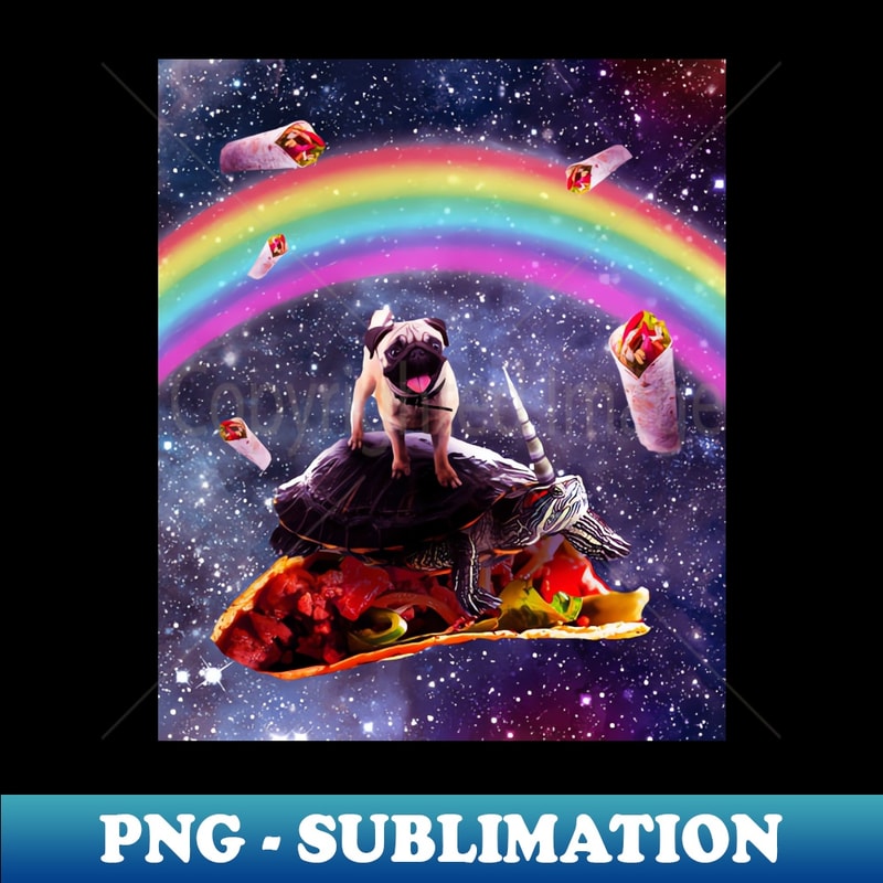 IU-27890_Pug Riding Unicorn Turtle on Burrito 9521.jpg