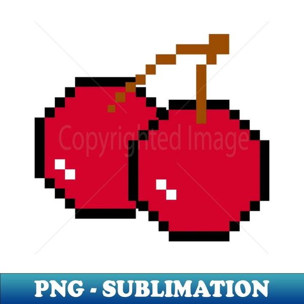 8 Bit Chearry 8 bit Cherry - Retro PNG Sublimation Digital Download - Perf | Inspire ...