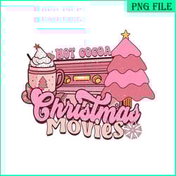 hot cocoa christmas movies png