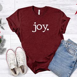 christmas joy shirt, joy shirt, merry christmas shirt, choose joy, joy winter shirt, typewriter pixelated font