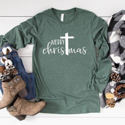 merry christmas shirt, christmas shirt, womens christmas shirt, ladies christmas tee, religious christmas t-shirt 2