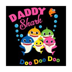 daddy shark doo doo doo svg, trending svg, daddy shark svg, daddy of baby shark, baby shark svg, dad shark svg, daddy sv