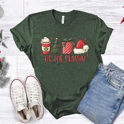 tis the season shirt, christmas tis the season tshirt, merry christmas, christmas t-shirt, cute winter shirt, santa, lat