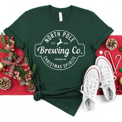 north pole brewing co shirt, christmas shirt, premium christmas spirit, brewing co shirt, north pole shirt, brewing co s
