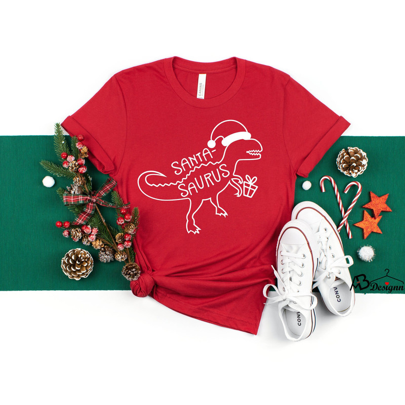 Santa Saurus Shirt, Christmas Dinosaur Shirt, Funny Christmas Shirt, Santa Dinosaur Shirt, Santa Dino Shirt.jpg