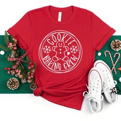 the cookie crew, matching family christmas baking shirt, cookie lover, cookie shirts, christmas shirt, cookie baking cre