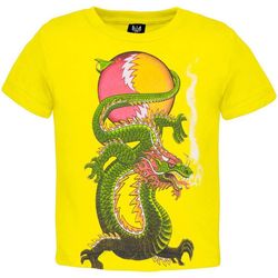 Grateful Dead &8211 Lightning Bolt Dragon SYF Yellow Toddler T-Shirt