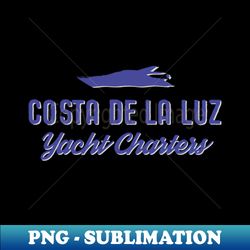 Costa De La Luz Yacht Charters - Luxury Yacht - PNG Transparent Sublimation Design - Capture Imagination with Every Detail