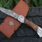 7 handforged Damascus steel folding knife