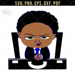 Boss Baby SVG, Blue, Brown, and Black, Baby PNG Clipart, Compatible with Cricut and Cutting Machine