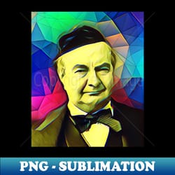 charles augustin sainte-beuve colourful portrait charles augustin sainte-beuve artwork 7 - stylish sublimation digital download - vibrant and eye-catching typography