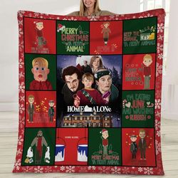 home alone throw blanket, home alone batttle plan, kevin mccallister christmas blanket, christmas movie blanket, fun chr