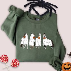 halloween ghost horses shirt,horse sheet sweatshirt,spooky season shirt,western halloween shirt,spooky horse halloween g