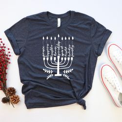 happy hanukah shirt, jewish shirt, holiday hanukkah shirt, jewish saying shirt, hanukkah gift shirt
